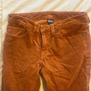 Patagonia corduroys, rust color